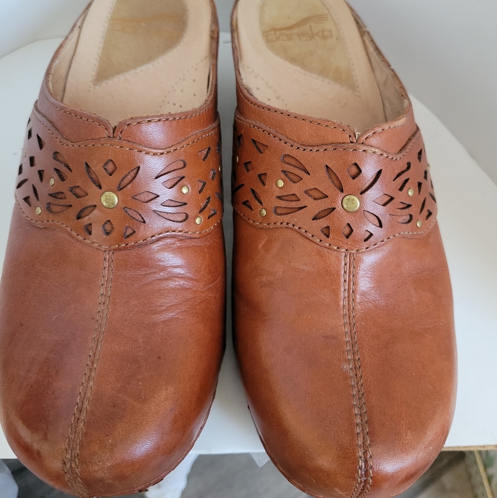 Dansko Womens Shyanne Leather Clogs